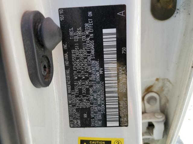 Photo 10 from auction – 2011 TOYOTA HIGHLANDER with VIN 5TDDK3EH0BS050232