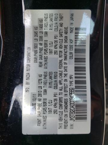 Photo 10 from auction – 2012 MAZDA CX-9 with VIN JM3TB2CA0C0343569