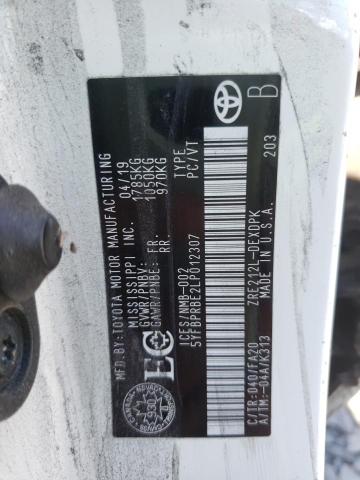 Photo 10 from auction – 2020 TOYOTA COROLLA LE with VIN 5YFBPRBE2LP012307