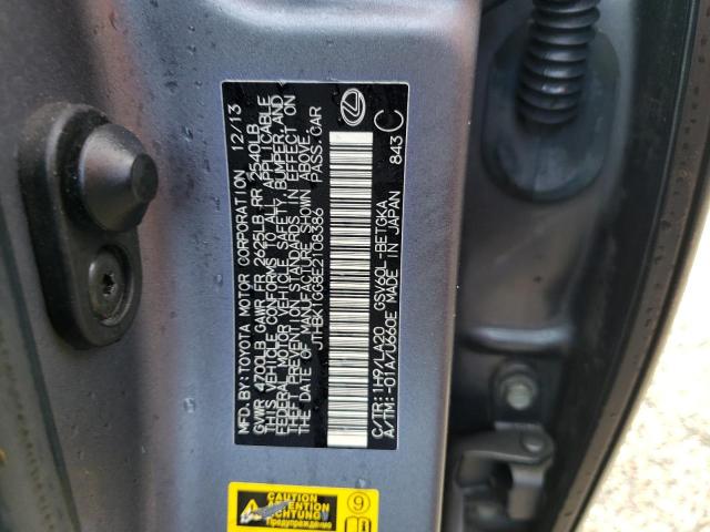 Photo 10 from auction – 2014 LEXUS ES 350 with VIN JTHBK1GG8E2108386