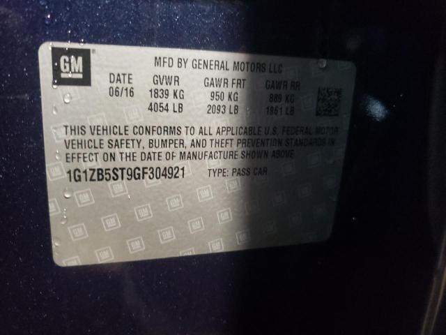 Photo 10 from auction – 2016 CHEVROLET MALIBU LS with VIN 1G1ZB5ST9GF304921