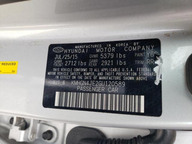 Photo 10 from auction – 2016 HYUNDAI GENESIS 3. with VIN KMHGN4JE2GU120589
