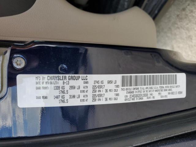 Photo 10 from auction – 2014 DODGE GRAND CARA with VIN 2C4RDGBG2ER129269