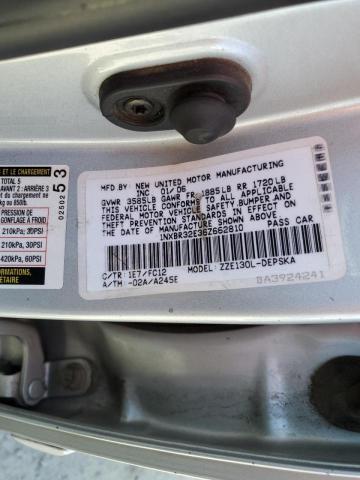 Photo 10 from auction – 2006 TOYOTA COROLLA CE with VIN 1NXBR32E36Z662810