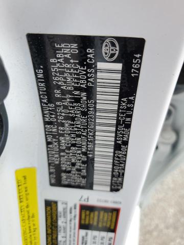 Photo 10 from auction – 2016 TOYOTA CAMRY LE with VIN 4T1BF1FK7GU239405