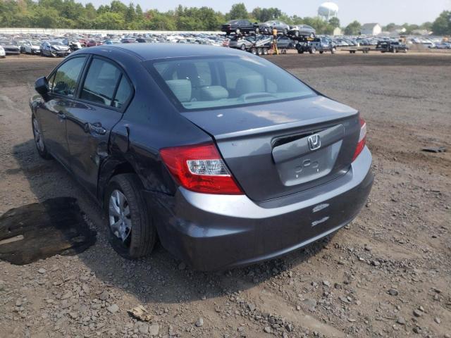 Photo 3 from auction – 2012 HONDA CIVIC LX with VIN 19XFB2F57CE325503