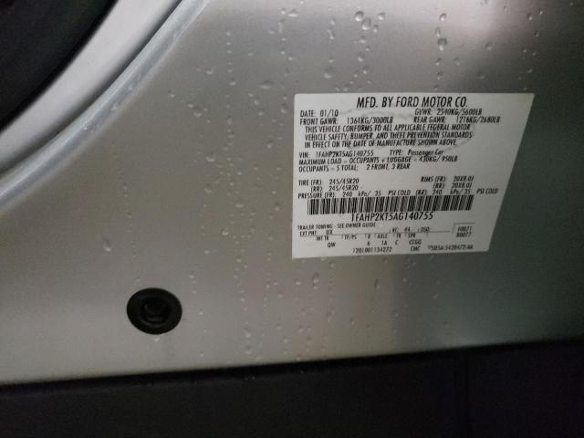 Photo 10 from auction – 2010 FORD TAURUS SHO with VIN 1FAHP2KT5AG140755