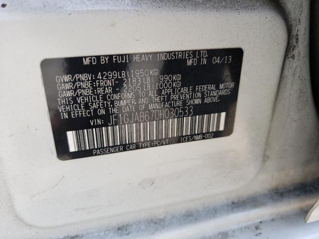 Photo 10 from auction – 2013 SUBARU IMPREZA PR with VIN JF1GJAB67DH030533