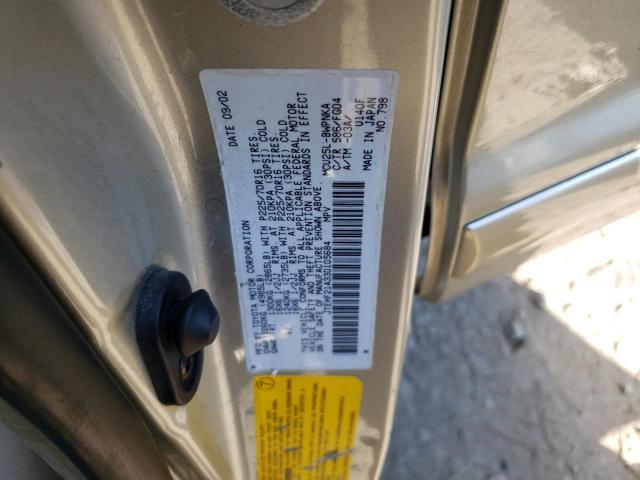 Photo 10 from auction – 2003 TOYOTA HIGHLANDER with VIN JTEHF21A330105684