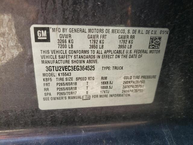 Photo 10 from auction – 2014 GMC SIERRA K15 with VIN 3GTU2VEC3EG364525