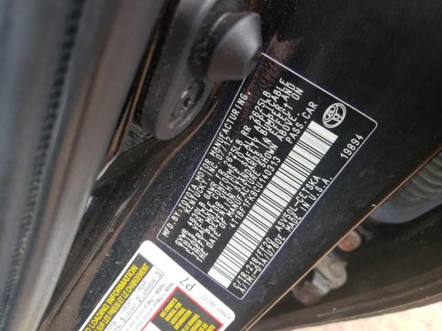 Photo 10 from auction – 2012 TOYOTA CAMRY BASE with VIN 4T1BF1FK8CU140313