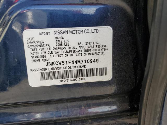 Photo 10 from auction – 2004 INFINITI G35 with VIN JNKCV51F44M710949