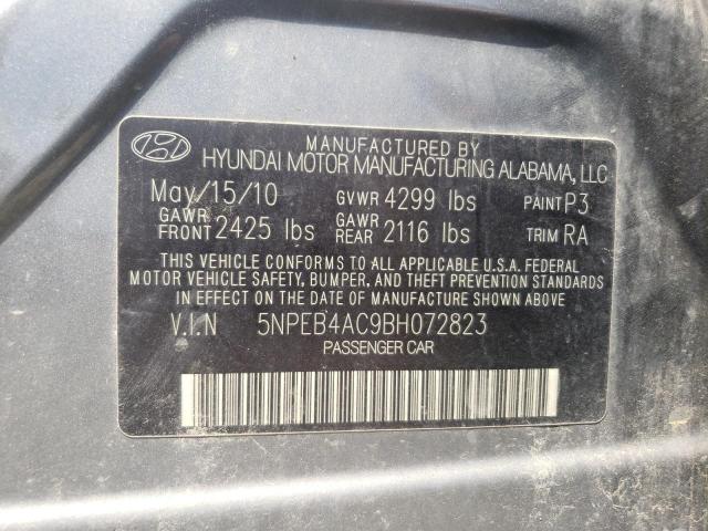 Photo 10 from auction – 2011 HYUNDAI SONATA GLS with VIN 5NPEB4AC9BH072823