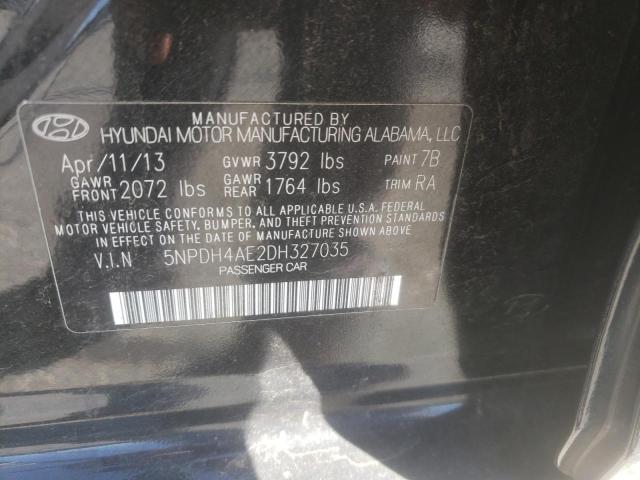 Photo 10 from auction – 2013 HYUNDAI ELANTRA GL with VIN 5NPDH4AE2DH327035
