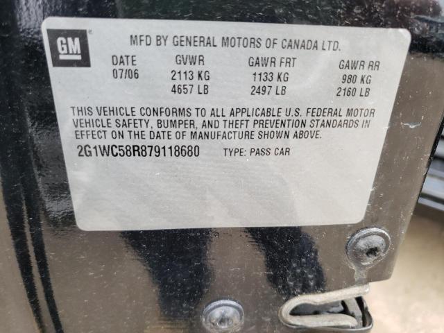 Photo 10 from auction – 2007 CHEVROLET IMPALA LT with VIN 2G1WC58R879118680