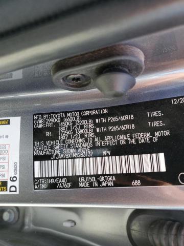 Photo 10 from auction – 2021 LEXUS GX 460 PRE with VIN JTJAM7BX1M5283137