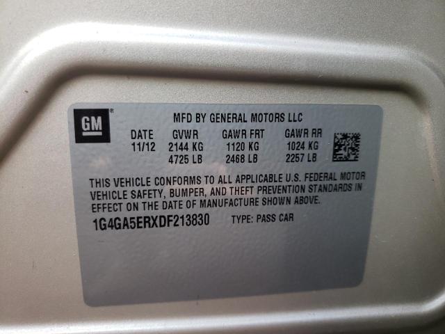 Photo 10 from auction – 2013 BUICK LACROSSE with VIN 1G4GA5ERXDF213830