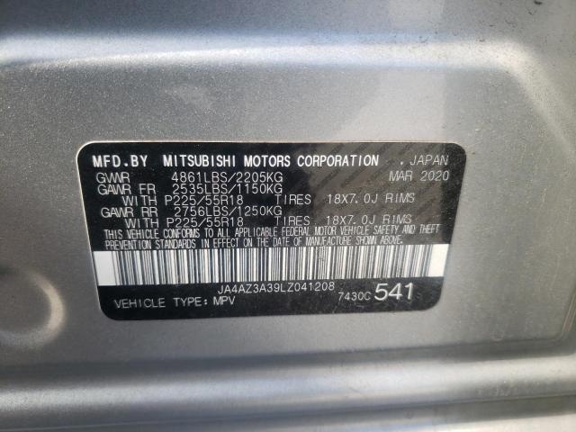 Photo 10 from auction – 2020 MITSUBISHI OUTLANDER with VIN JA4AZ3A39LZ041208