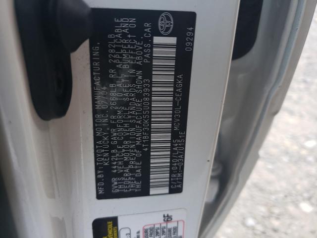 Photo 10 from auction – 2005 TOYOTA CAMRY with VIN 4T1BF30K55U083933