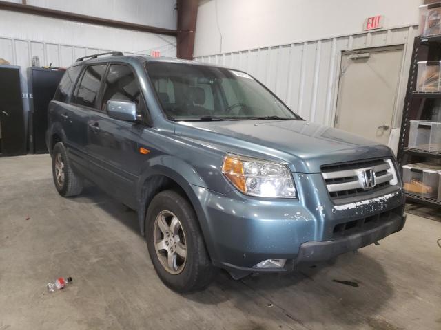 HONDA PILOT EXL 2007 with VIN 5FNYF28627B008019 - Photo from auction