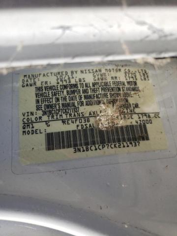 Photo 10 from auction – 2012 NISSAN VERSA S with VIN 3N1BC1CP7CK211937