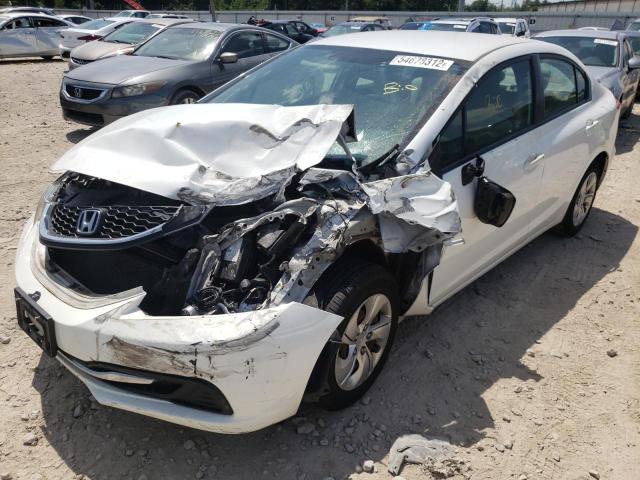 Photo 2 from auction – 2013 HONDA CIVIC LX with VIN 19XFB2F55DE285388