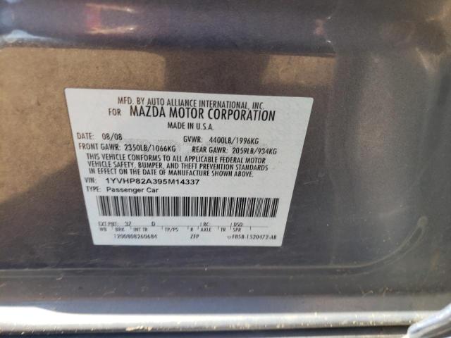 Photo 10 from auction – 2009 MAZDA 6 I with VIN 1YVHP82A395M14337