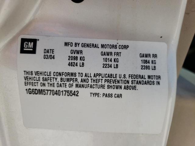 Photo 10 from auction – 2004 CADILLAC CTS with VIN 1G6DM577040175542