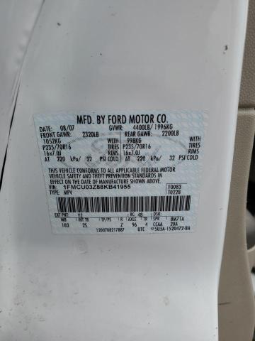Photo 10 from auction – 2008 FORD ESCAPE XLT with VIN 1FMCU03Z88KB41955