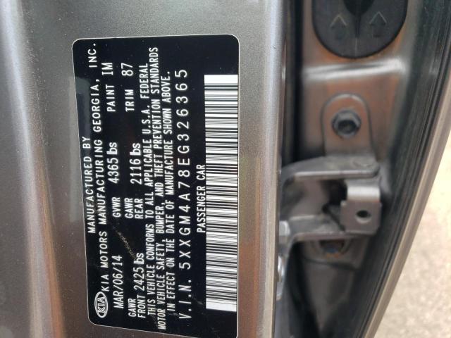 Photo 10 from auction – 2014 KIA OPTIMA LX with VIN 5XXGM4A78EG326365