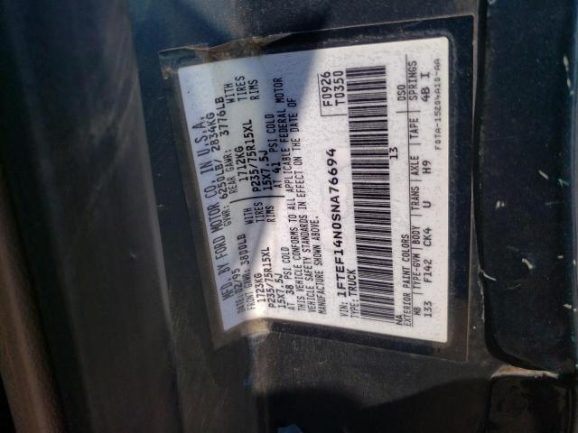 Photo 10 from auction – 1995 FORD F150 with VIN 1FTEF14N0SNA76694