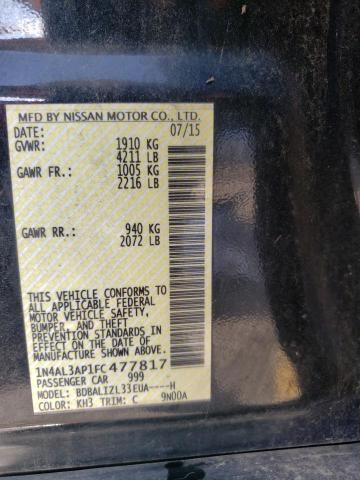 Photo 10 from auction – 2015 NISSAN ALTIMA 2.5 with VIN 1N4AL3AP1FC477817