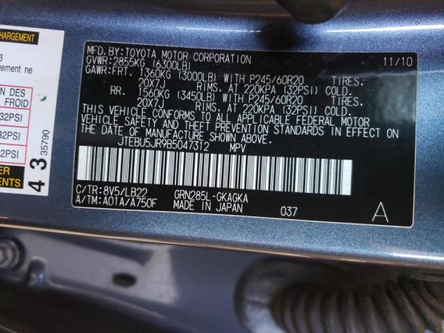 Zdjęcie 10 z aukcji – 2011 TOYOTA 4RUNNER SR z VIN JTEBU5JR9B5047312