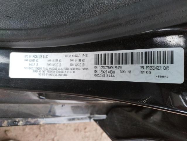Photo 10 from auction – 2016 CHRYSLER 200 LIMITE with VIN 1C3CCCAB0GN159429