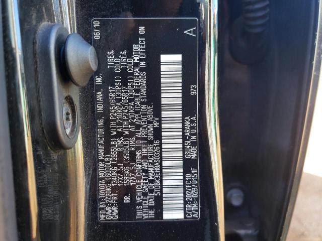 Photo 10 from auction – 2010 TOYOTA HIGHLANDER with VIN 5TDBK3EH8AS032616