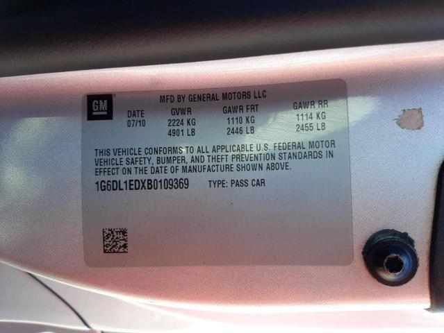Photo 10 from auction – 2011 CADILLAC CTS PERFOR with VIN 1G6DL1EDXB0109369