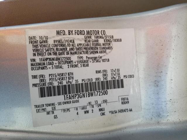 Photo 10 from auction – 2011 FORD FOCUS with VIN 1FAHP3GN1BW172500