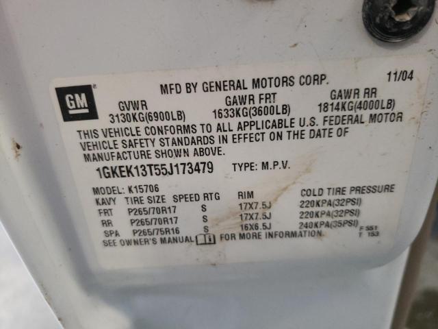 Photo 10 from auction – 2005 GMC YUKON with VIN 1GKEK13T55J173479