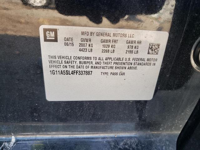 Photo 10 from auction – 2015 CHEVROLET MALIBU LS with VIN 1G11A5SL4FF337887