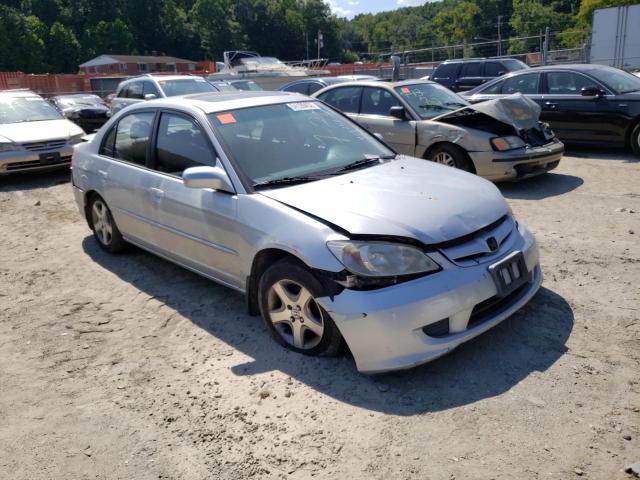 HONDA CIVIC EX 2005 with VIN 2HGES26855H542563 - Photo from auction
