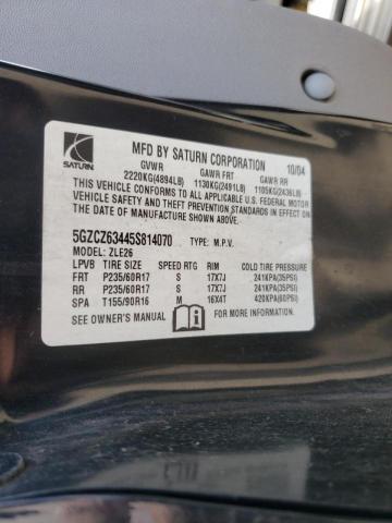 Photo 10 from auction – 2005 SATURN VUE with VIN 5GZCZ63445S814070