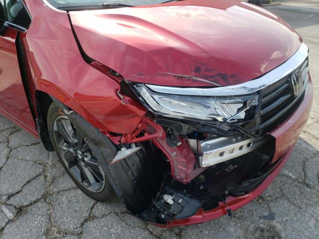 Photo 9 from auction – 2022 HONDA ODYSSEY with VIN 5FNRL6H99NB044110