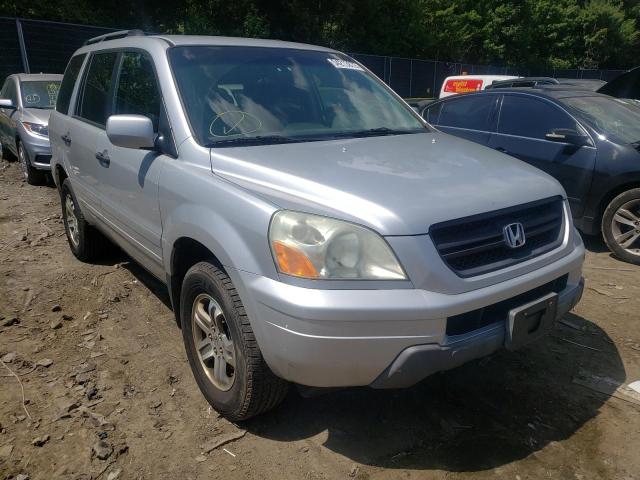 HONDA PILOT 2004 with VIN 2HKYF18554H604675 - Photo from auction