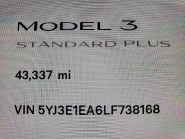 Photo 8 from auction – 2020 TESLA MODEL 3 with VIN 5YJ3E1EA6LF738168