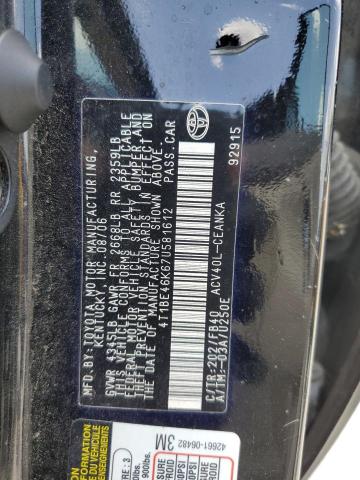 Photo 10 from auction – 2007 TOYOTA CAMRY CE with VIN 4T1BE46K67U581612