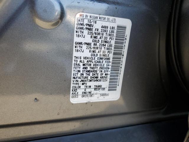 Photo 10 from auction – 2017 NISSAN ROGUE S with VIN JN8AT2MT5HW381224