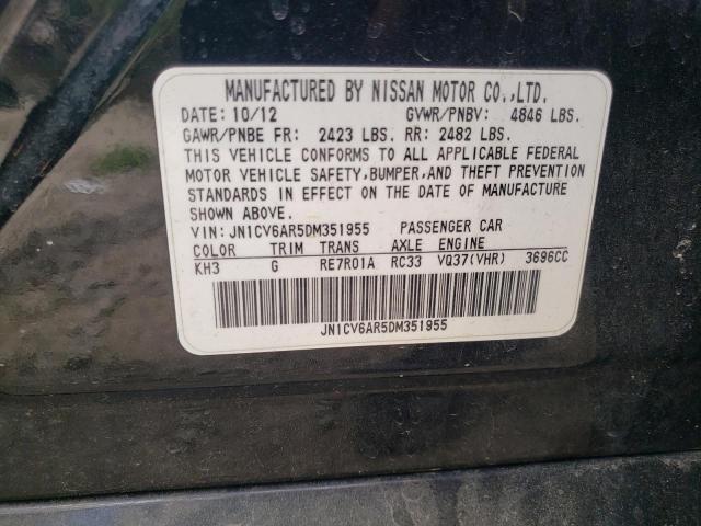 Photo 10 from auction – 2013 INFINITI G37 with VIN JN1CV6AR5DM351955