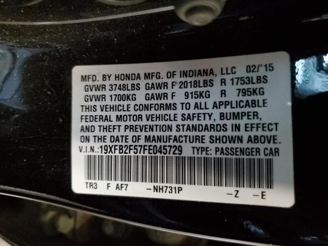 Photo 10 from auction – 2015 HONDA CIVIC LX with VIN 19XFB2F57FE045729