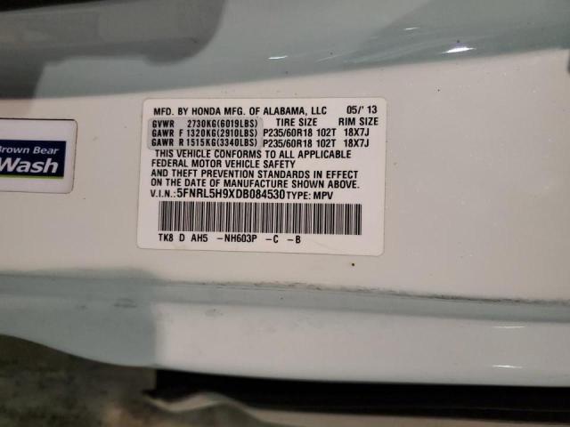 Photo 10 from auction – 2013 HONDA ODYSSEY TO with VIN 5FNRL5H9XDB084530