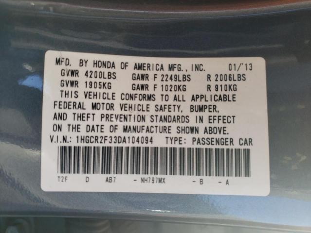 Photo 10 from auction – 2013 HONDA ACCORD LX with VIN 1HGCR2F33DA104094